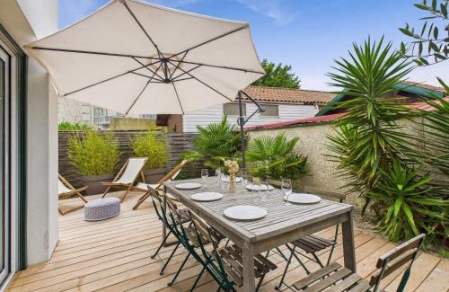 Lanton House | À 300m de la plage, maison pour 7 avec piscine