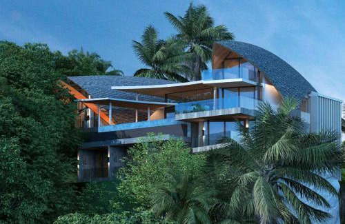 Bophut Villa | 苏梅岛观景台海景別墅Golden Coconut Villa 5 超级海景 私密泳池 接送服务