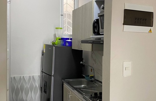 Riohacha Apartment | 10 minutes walking to the beach! Couple sized apartment with a living room.
