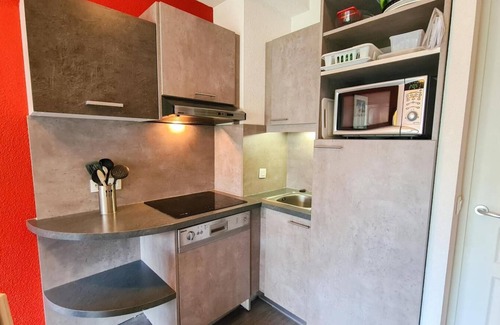Flaine Apartment | 100m from ski slopes, 1st floor, swimming pool, sauna, terrace, tv, ski locker, 41m², Flaine