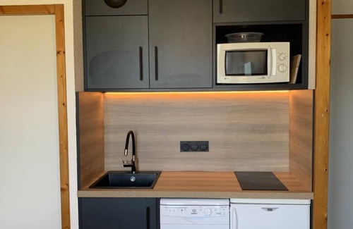 Montalbert Apartment | 100m from ski slopes, 2nd floor, view mountain, balcony, tv, ski locker, 30m², Montalbert