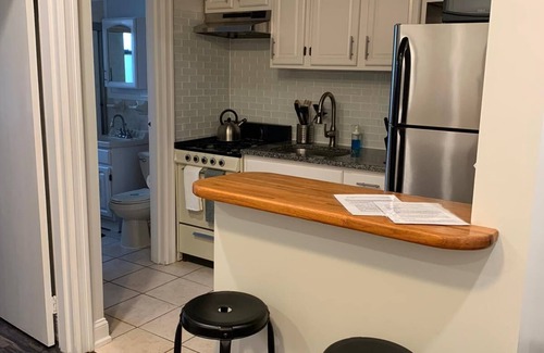 Industry Apartment | 1631 1D · Astounding Apt/20 min to NYC-Parking Avail. Steps away from bus stop.