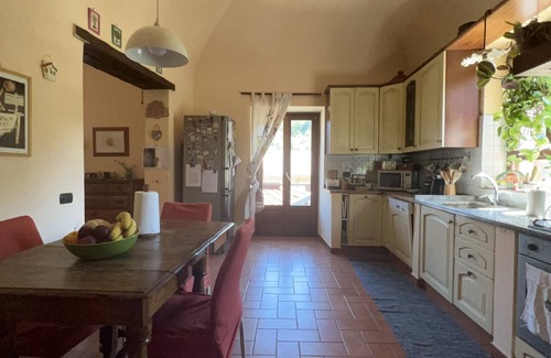 Calizzano House | 1700s renovated farmhouse with fireplace, large garden veranda