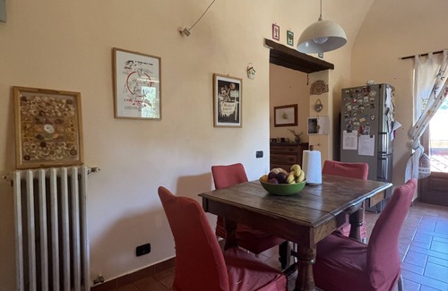 Calizzano House | 1700s renovated farmhouse with fireplace, large garden veranda