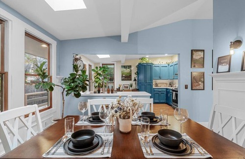 Old Town Historic District House | 1884 Modernized Home: Fire Pit, Tesla Tech, Near Downtown
