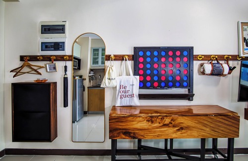 Forbes Park Apartment | 1Up Mario Retreat with Private Cinema and Game Console