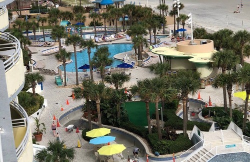 Daytona Beach Condo | 2 BED DLX WYNDHAM OCEAN WALK 4/9- 13, CHEER WEEK WED-SUN SLEEP 8