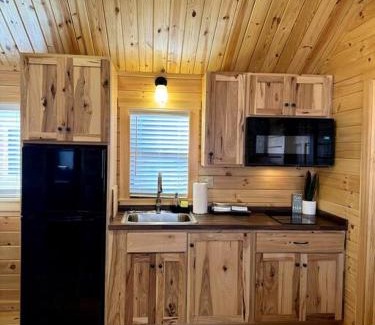 Marion House | 2 Bedroom Log Cabin on Lake James with Loft- Private Resort Amenities
