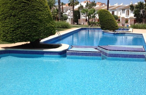 San Javier Apartment | 2 bedroom poolside apartment in complex by the sea, next to sandy beaches.