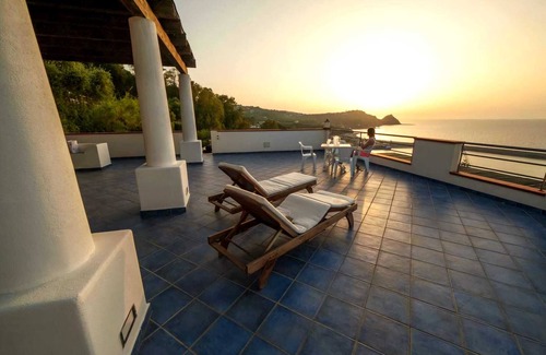 Capo d'Orlando Apartment | 2-room apartment garden side with big terrace only 3 min from the beach