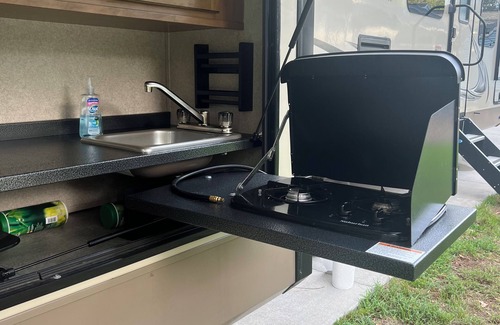 Bay Lake House | 2019 Forest River with 4 slide outs, 2 A/C’s. Huge bunkhouse with 2 slideouts