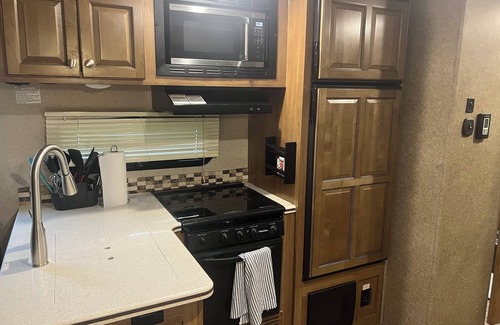 Bay Lake House | 2019 Forest River with 4 slide outs, 2 A/C’s. Huge bunkhouse with 2 slideouts