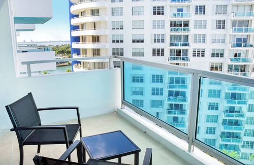 Miami Beach Apartment | 2bd2bth Partial Ocean view Ste w/balcony, Pool, nearby dining, beach access