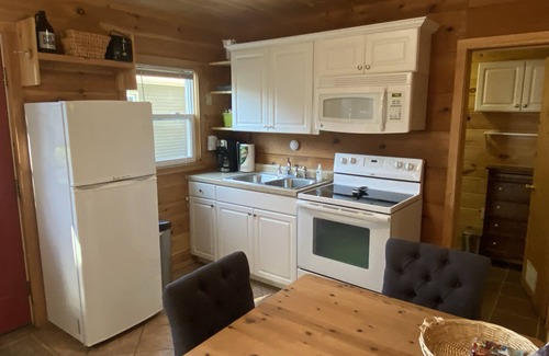 Beulah Cabin | 2BR Cozy Cabin Crystal Lake private beach 15 to min Crystal Mtn. EZ ice fishing