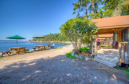 West Beach Cabin | 2BR Deluxe Beachfront Cabin on walk-out west-facing beach!