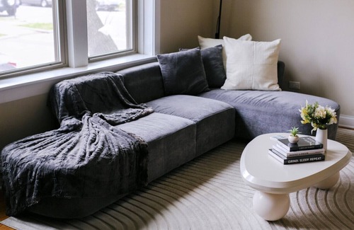 Irving Park East Apartment | 2BR Fitness Pad Private Gym Sleeps 7