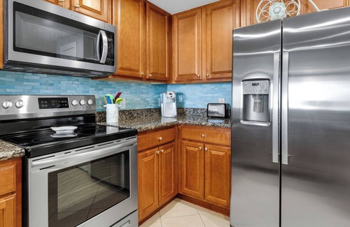 West Panama City Beach Condo | 2BR Gulf Front Condo w/Pool, Gym, Hot Tub + Free Attraction Tickets!