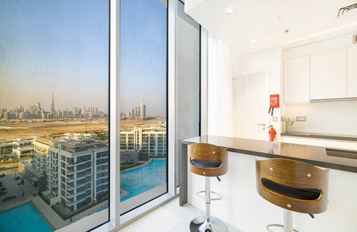 Nad Al Sheba Apartment | 2BR in with Burj Khalifa View