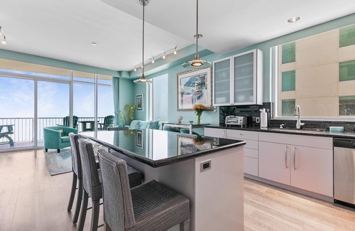 South Padre Island Condo | 3/3 Sapphire Condo 23rd Floor, Ocean & Bay View Balconies, Corner Unit, NO FEES!