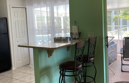 Palm Bay House | 3 BDR, fenced house, heated pool, 25 min to beach, dog ok