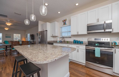 Crescent Beach House | 3 minute walk to beach! Spacious beach retreat with heated pool