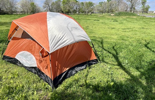 Waco RV Rental | 3 Person Tent on Waco Mini-Farm C7