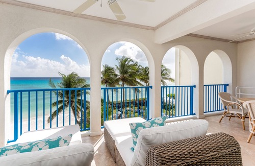 Oistins Condo | #303 Oceanview beachfront Maxwell Beach Villas