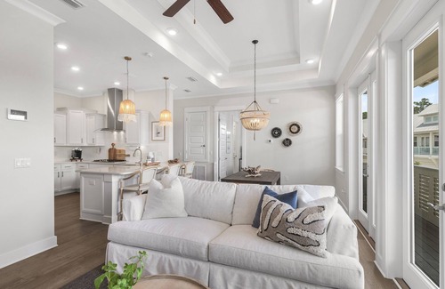 WaterSound Beach Condo | 30A freshly remodeled! Sleeps 8! Bikes and 6-seater golf cart included.