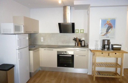 Flaine Apartment | 350m from ski slopes, 3rd floor, view mountain, tv, 60m², Flaine