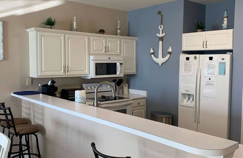 Sunset Beach Condo | 3BR/2BA condo in Sunset Beach, NC with free WiFi and beautiful balcony view