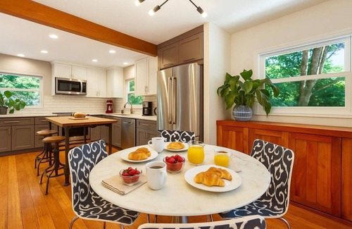 North Beach/Blue Ridge House | 3BR Seattle Home · Sleeps 4 · Yard, Fire Pit & EV Charger
