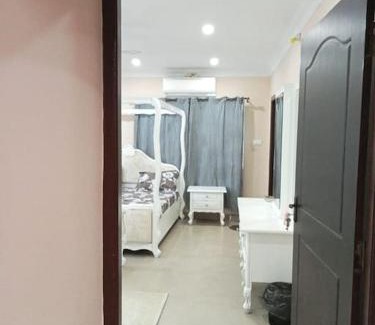 Hyderabad Apartment | 4-Bedroom Elegant and Spacious AC Apartment only for families, Prime Location, Just 100m from Main Road!