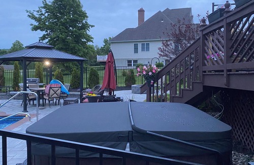 Lagrangeville House | 4-bedroom house with pool, hot tub in charming Lagrangeville with, AC. Enjoy.