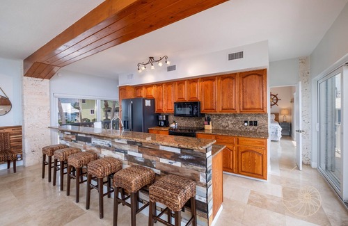 Sunrise Point House | 4 Bedroom Key Largo Oceanfront Home ~ Pool, Hot Tub, Dockage, Cabana & Fire Pit