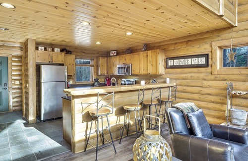 Boyne City Cabin | 4 BR Mountain Cabin | Private Hot Tub | Ski-In/Ski-Out | Sleeps 14 Guests