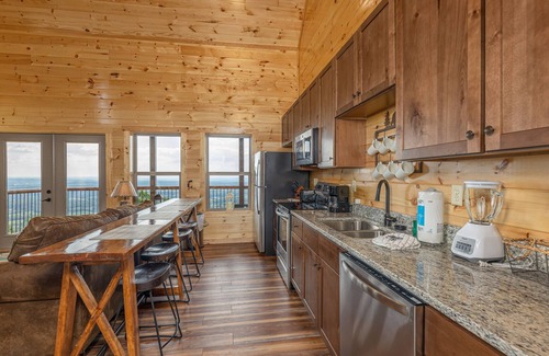 Sevierville Cabin | 4 States View-Gatlinburg, Private Pool, Game Room