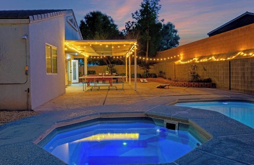 North Las Vegas House | 4BD Spacious Backyard, Arcades, Pool, Spa, Golf