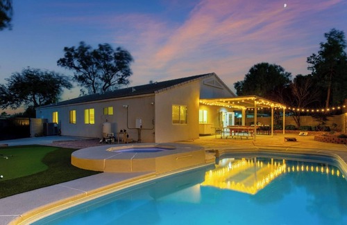 North Las Vegas House | 4BD Spacious Backyard, Arcades, Pool, Spa, Golf