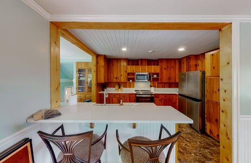 Lake Junaluska House | 4BDR & 3 BA Lakefront Home with views, outdoor living and dog-friendly!