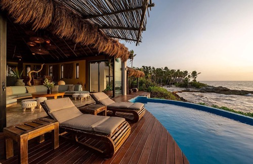 Ek Balam Village Villa | 5 bedroom oceanfront villa rental - Tulum, Riviera Maya