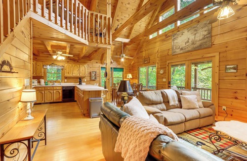My Mountain Cabin | 5 Mi to Blue Ridge Lake: Cabin w/Fire Pit!