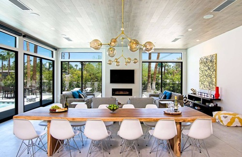 Palm Springs House | 5 Palms Estate by PalmsAtPark - Glam Pool, Spa & Mountain Views