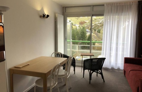 Eaux-Bonnes Apartment | 50m from ski slopes, 7th floor, view mountain, balcony, tv, 28m², Gourette