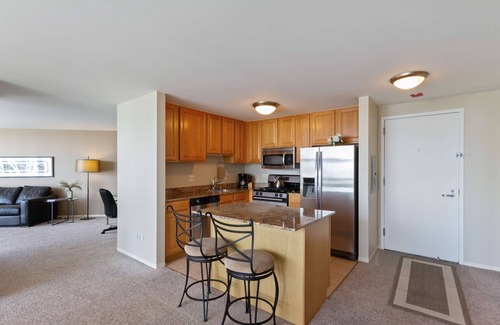 Downtown Chicago Apartment | 52nd Floor MagMile Penthouse VIEWS Fireplace Pool