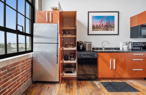Downtown St. Louis Apartment | 5th floor loft featuring a private balcony