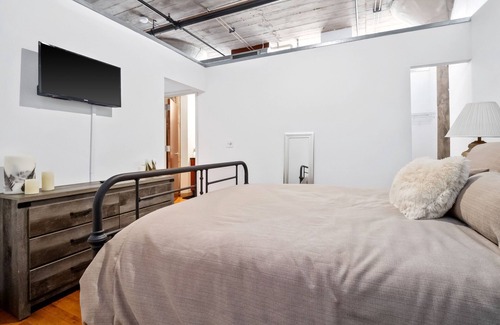 Downtown St. Louis Apartment | 5th floor loft featuring a private balcony