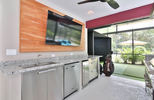Trailer Estates House | 6 Bed 4 Bath Home Heated Pool Spa & Golf Simulator