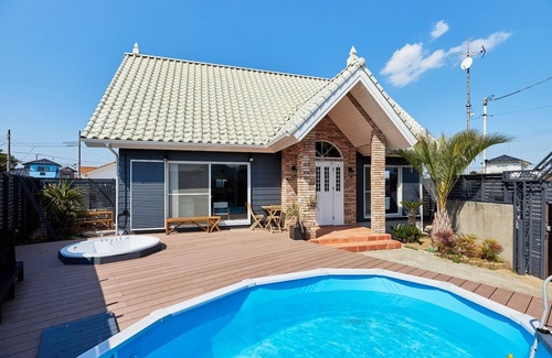 Kujukuri House | 6 minute walk to the sea | Pool sauna BBQ pets | Magame Beach | Maximum 8 people /Sambugun Chiba
