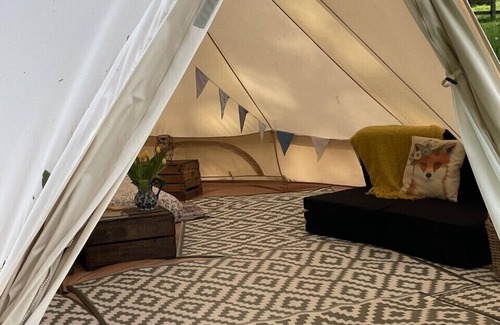 Foxley RV Rental | 6m luxury Bell tent with river views