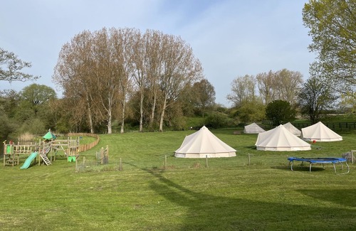 Foxley RV Rental | 6m luxury Bell tent with river views